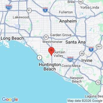 Map to Surf City Orthodontics office in Huntington Beach, CA