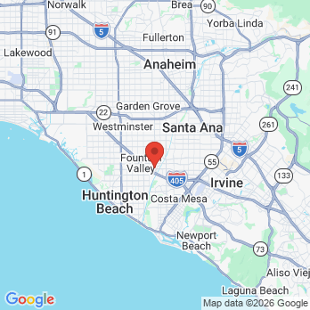 Map to Fountain Valley office in Fountain Valley, CA