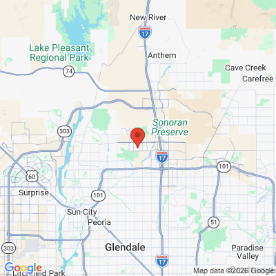 Map to  office in Glendale, AZ