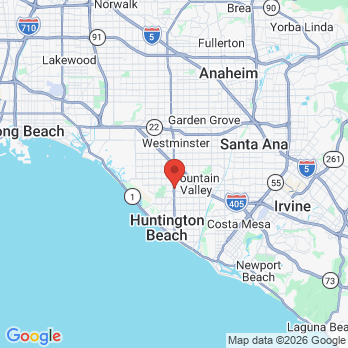 Map to Surf City Endodontics office in Huntington Beach, CA