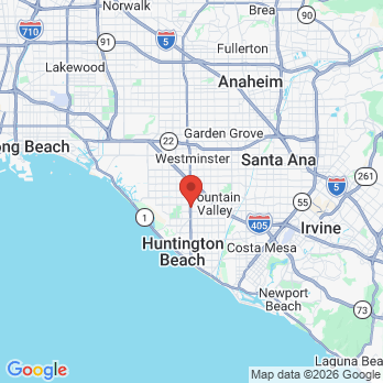 Map to Lisa Tilton DDs office in Huntington Beach, CA