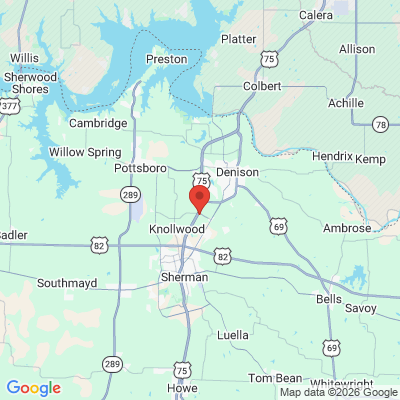Map to  office in Sherman, TX