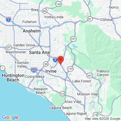 Map to Heritage Family Dental office in Irvine, CA