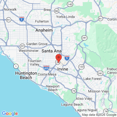 Map to Smyl OC Dentistry office in Santa Ana, CA