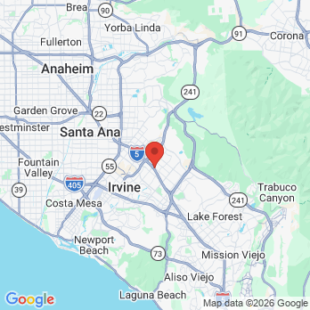 Map to Two Front Teeth Family Dentistry office in Irvine, CA