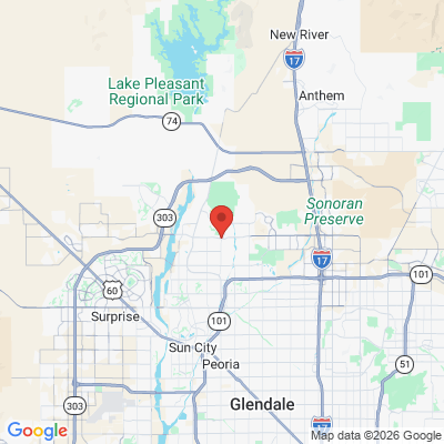 Map to TRU DENTAL office in Peoria, AZ