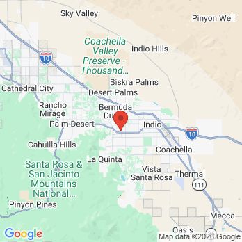 Map to Center for Adult Dentistry office in La Quinta, CA