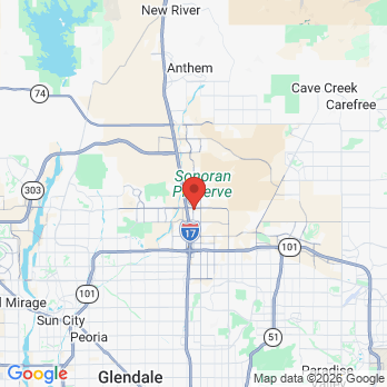 Map to All In One, Benso Family Dental office in Phoenix, AZ