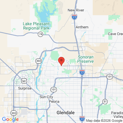 Map to  office in Peoria, AZ