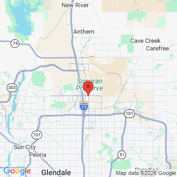 Map to Norterra Kids’ Dentistry and Orthodontics  office in Phoenix, AZ
