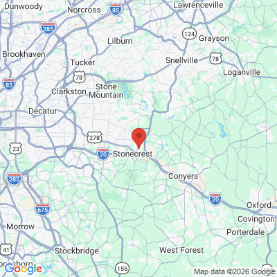Map to  office in Lithonia, GA