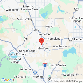Map to McCall Dental Pratice office in Sun City, CA