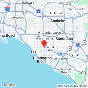 Map to Ken Yebisu, DDS office in Huntington Beach, CA