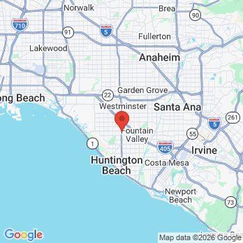 Map to Huntington Coast Dentistry office in Huntington Beach, CA