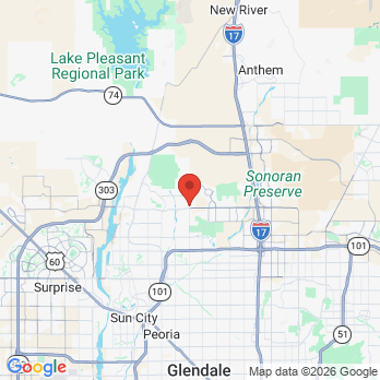 Map to Canyon Vista Dentistry office in Phoenix, AZ