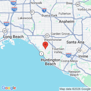 Map to Sea Breeze Dental office in Huntington Beach, CA