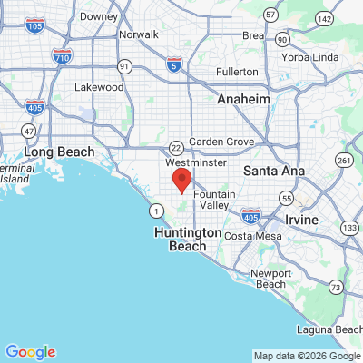 Map to  office in Huntington Beach, CA