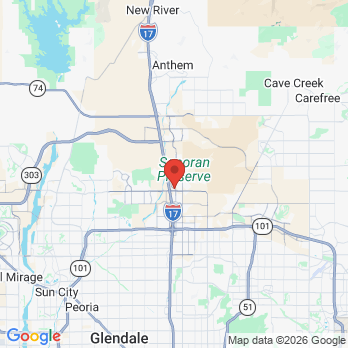 Map to THE NORTERRA DENTIST office in Phoenix, AZ