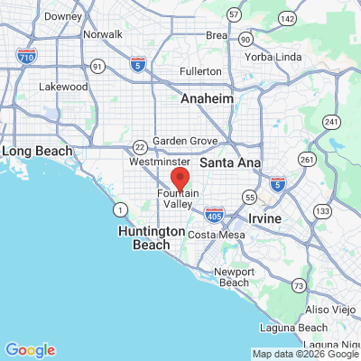 Map to Andreea Moisiuc DDS Inc.  office in Fountain Valley, CA