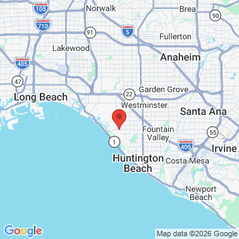 Map to Ford Dental Group office in Huntington Beach, CA