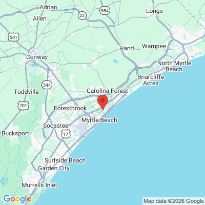Map to  office in Myrtle Beach, SC