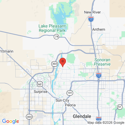 Map to  office in Peoria, AZ