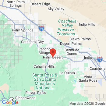 Map to Craig W Conrow DDS office in Palm Desert, CA
