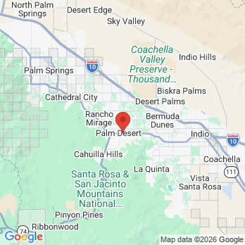 Map to Dr. James Kim Dental Group  office in Palm Desert, CA