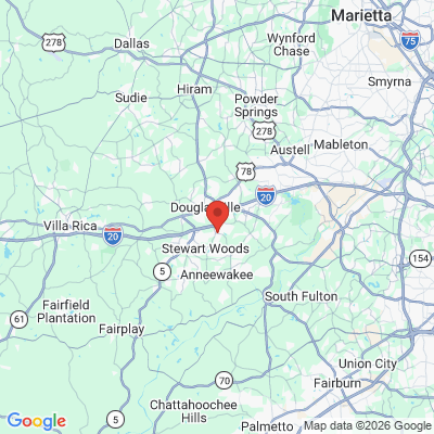 Map to  office in Douglasville, GA