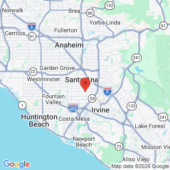 Map to Fantastic Dental office in Santa Ana, CA