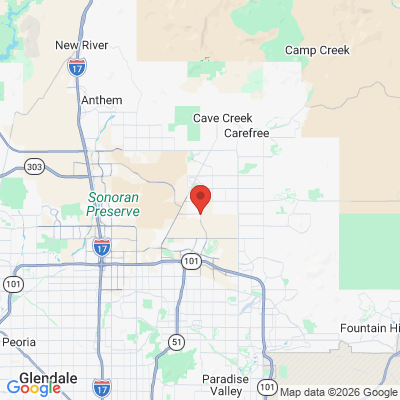 Map to Tatum Highlands Dentistry office in Phoenix, AZ