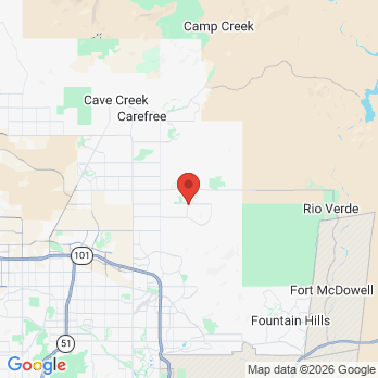 Map to Pinnacle Peak Family Dentistry office in Scottsdale, AZ