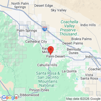 Map to Town Center Dentistry office in Palm Desert, CA
