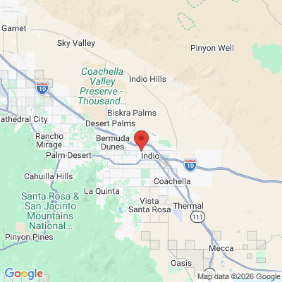 Map to  office in Indio, CA