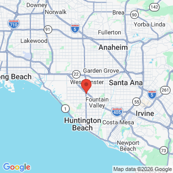 Map to John Olson office in Huntington Beach, CA