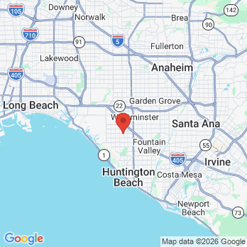Map to Family Dental and Children's Dentistry & Orthodontics office in Huntington Beach, CA