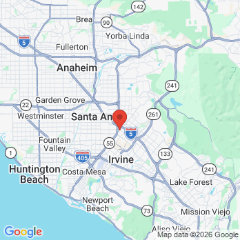 Map to Rafi Dental Group office in Tustin, CA