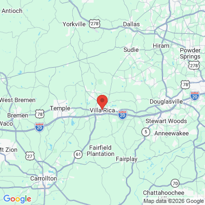 Map to  office in Villa Rica, GA