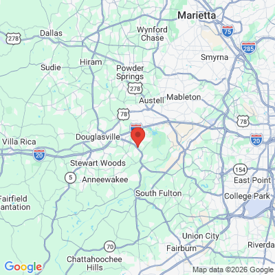 Map to  office in Lithia Springs, GA