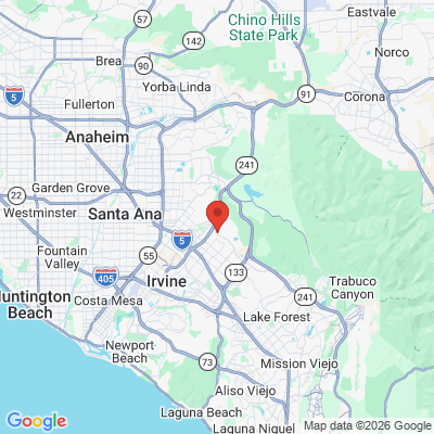 Map to Amore Dentistry  office in Irvine, CA