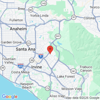 Map to Amore Dentistry  office in Irvine, CA