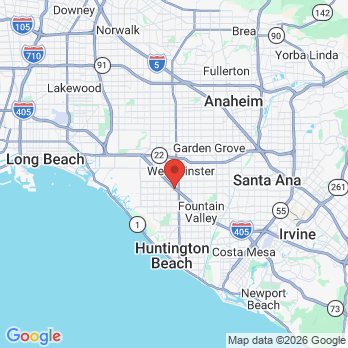 Map to Melvin Cohen, DDS office in Huntington Beach, CA
