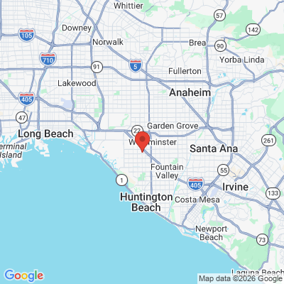 Map to Taylor Pham Dental Corporation office in Westminster, CA