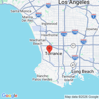 Map to Lifetime Smile Dental office in Torrance, CA