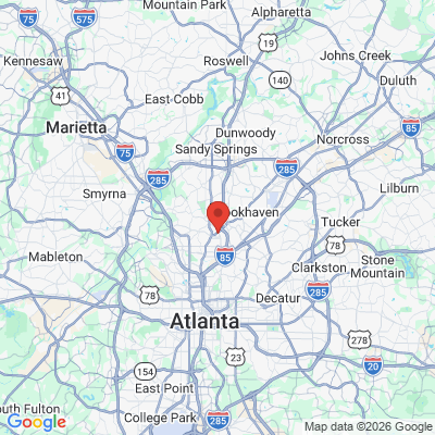 Map to  office in Atlanta, GA