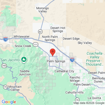Map to  office in Palm Springs, CA