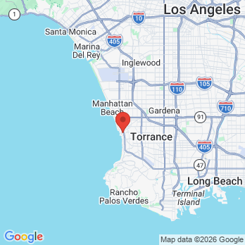 Map to Dr. Richard D. Masuoka, DMD office in Redondo Beach, CA