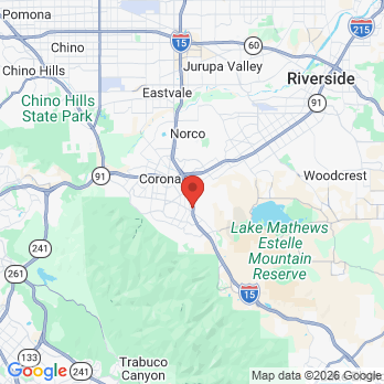 Map to SmileOn Family Dentistry office in Corona, CA