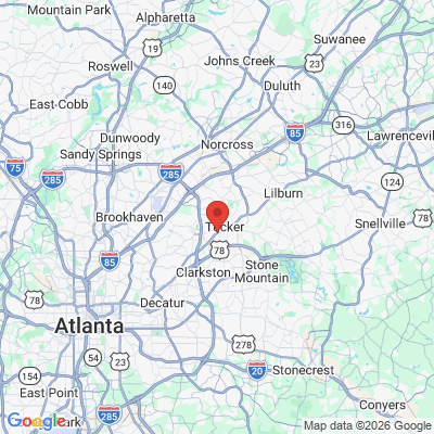 Map to  office in Tucker, GA