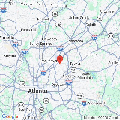 Map to  office in Atlanta, GA